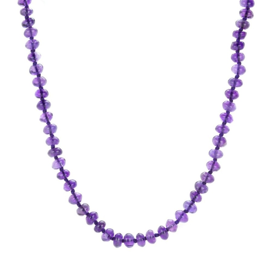 Necklaces Joseph Brooks | Amethyst Beaded Necklace