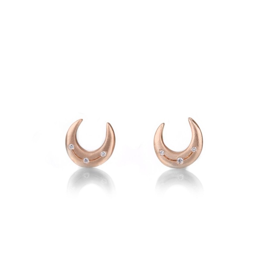 Earrings Sirciam | Crescent Disc Studs