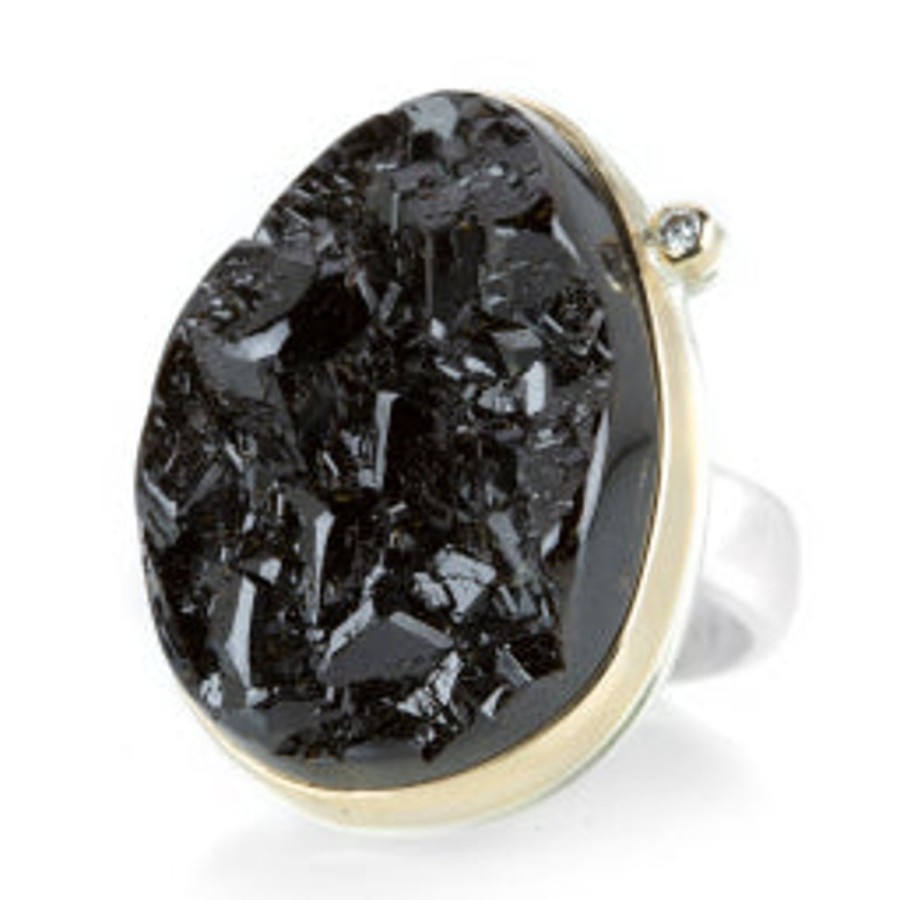 Rings Jamie Joseph | Black Andradite And Diamond Ring