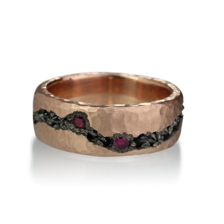 Rings Todd Pownell | Rose Gold Fissure Cut Band