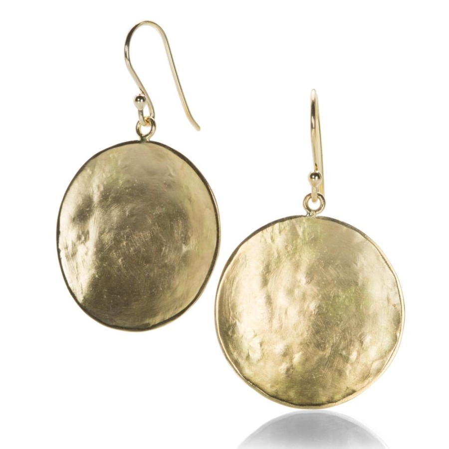 Earrings Anne Sportun | Hammered Disc Drop Earrings