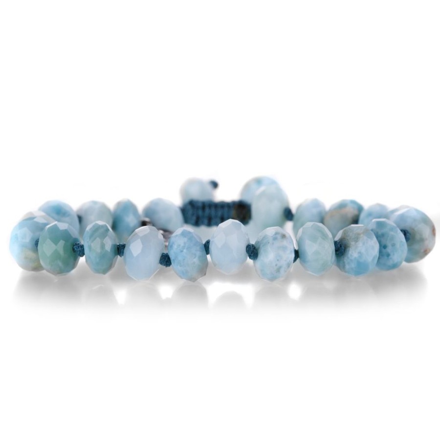 Bracelets Joseph Brooks | 8Mm Faceted Larimar Bracelet