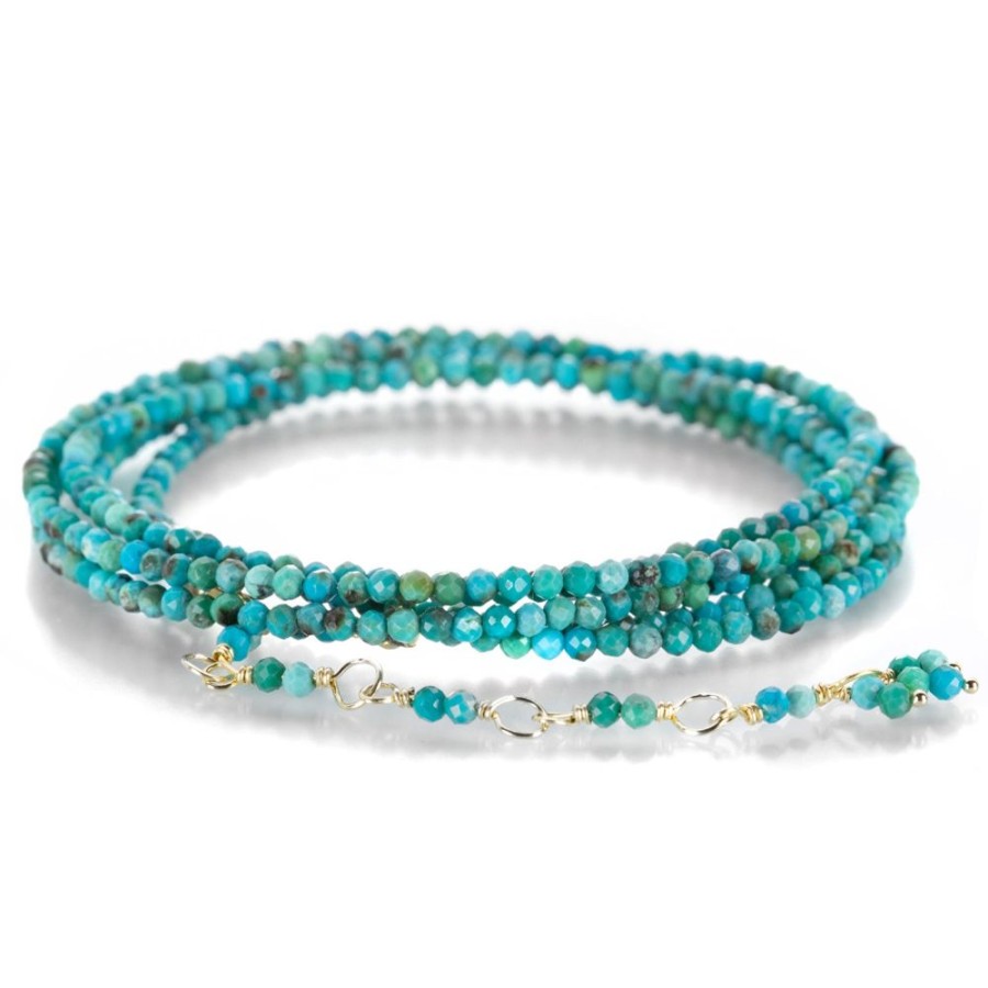 Bracelets Anne Sportun | 18K Turquoise Wrap Bracelet - 34"