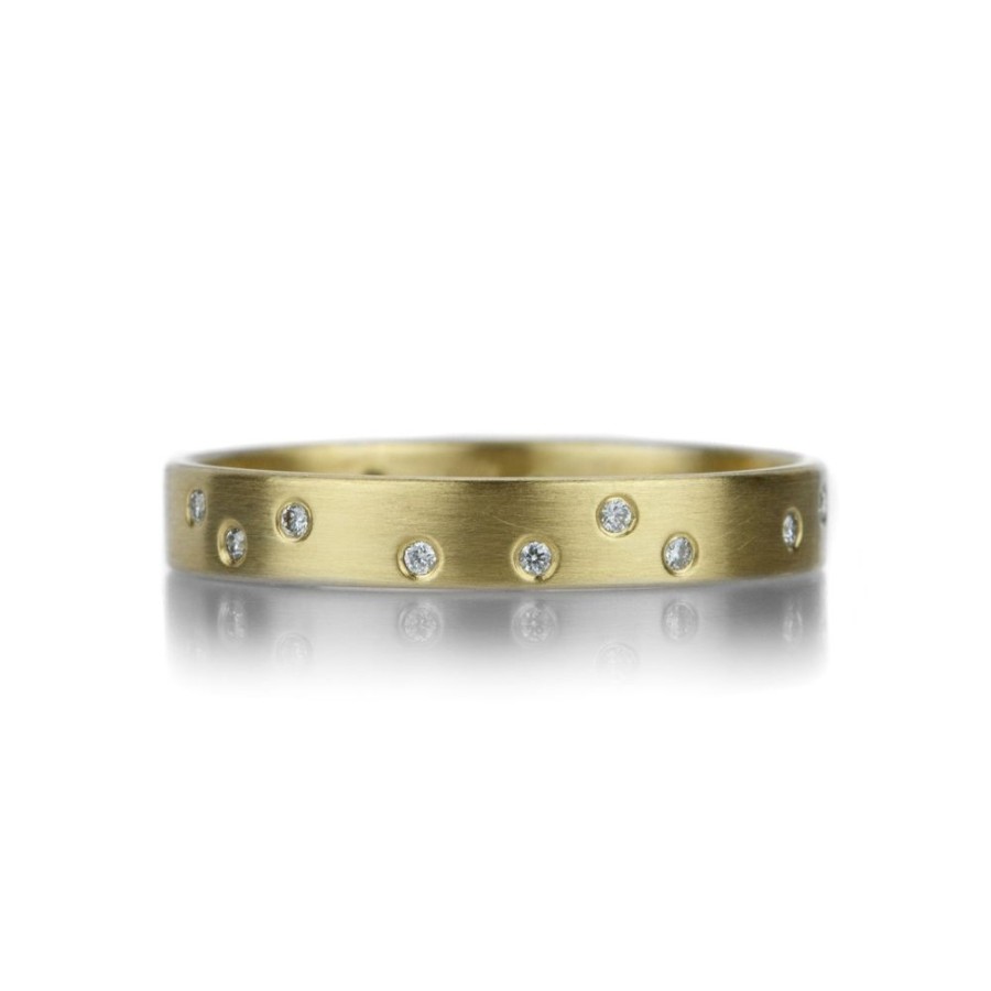 Rings Marian Maurer | 3Mm Wide Starry Night Band With Diamonds