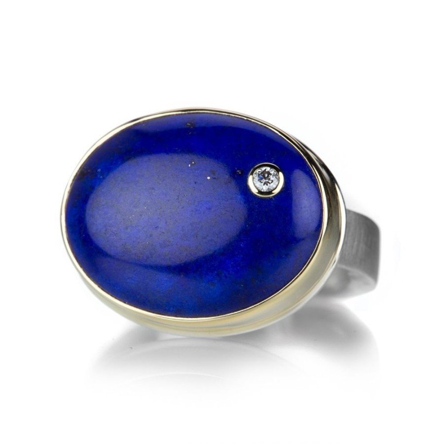 Rings Jamie Joseph | Oval Smooth Lapis Ring