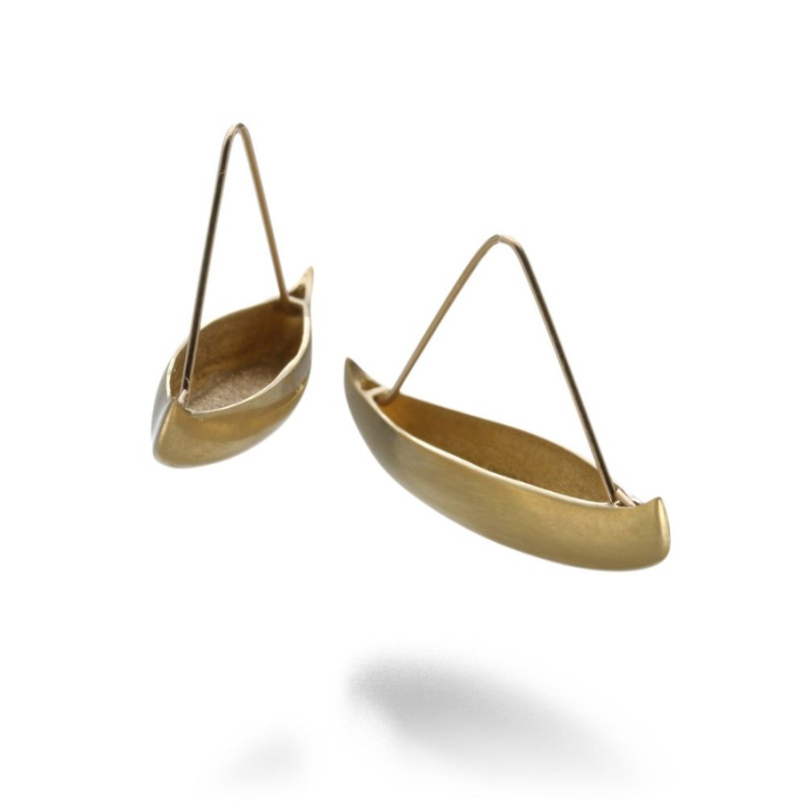 Earrings Gabriella Kiss | Gold Canoe Earrings