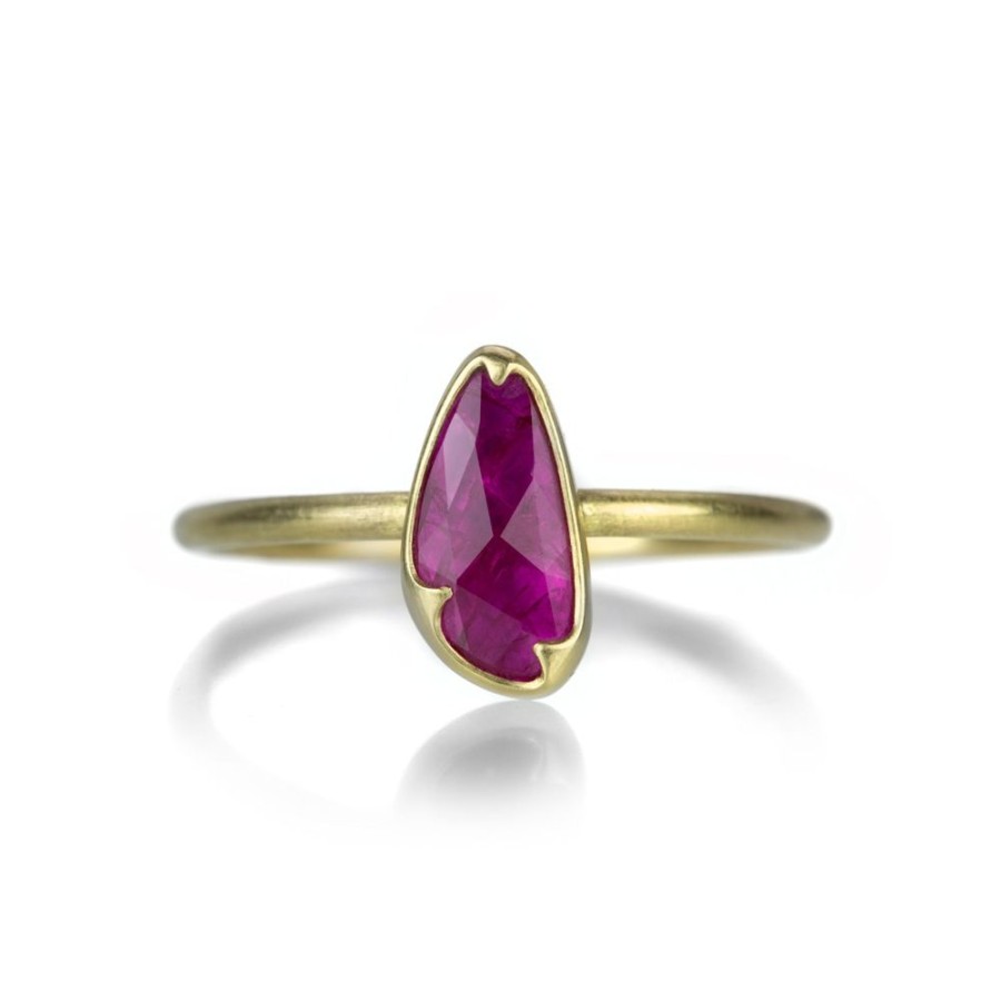 Rings Gabriella Kiss | Asymmetrical Rose Cut Ruby Ring