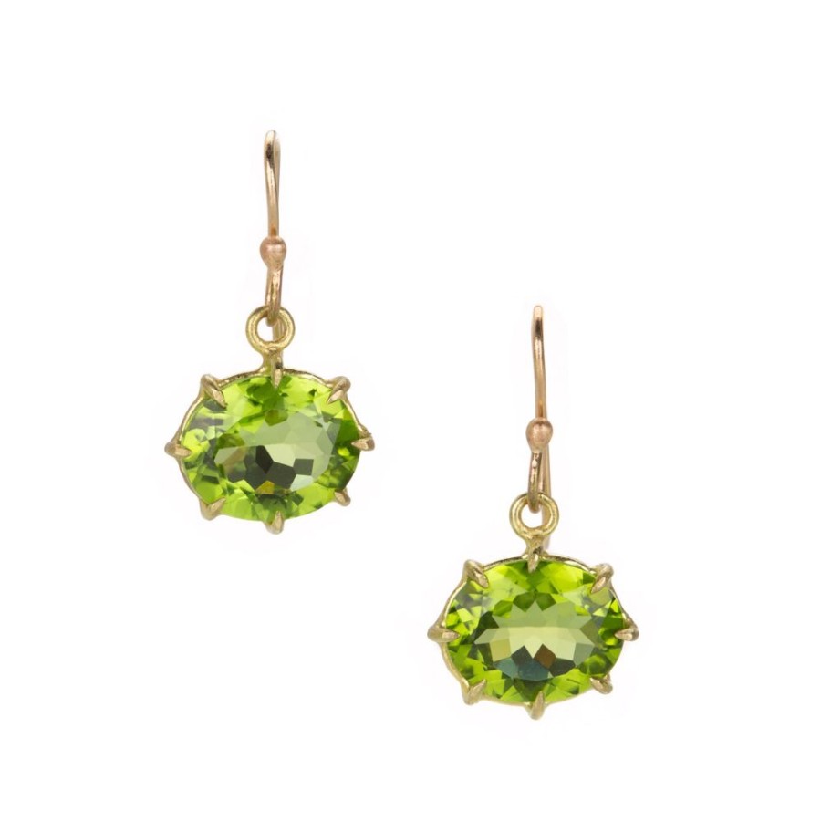 Earrings Rosanne Pugliese | Oval Peridot Drop Earrings