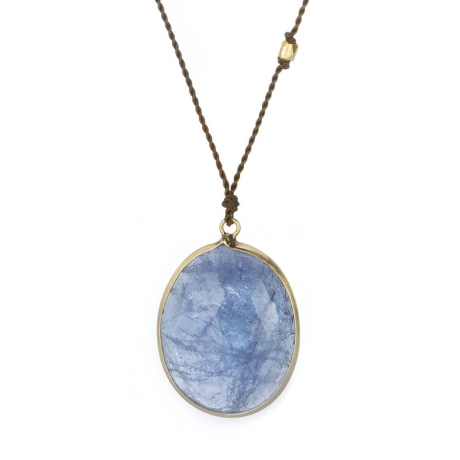 Necklaces Margaret Solow | Oval Faceted Tanzanite Necklace