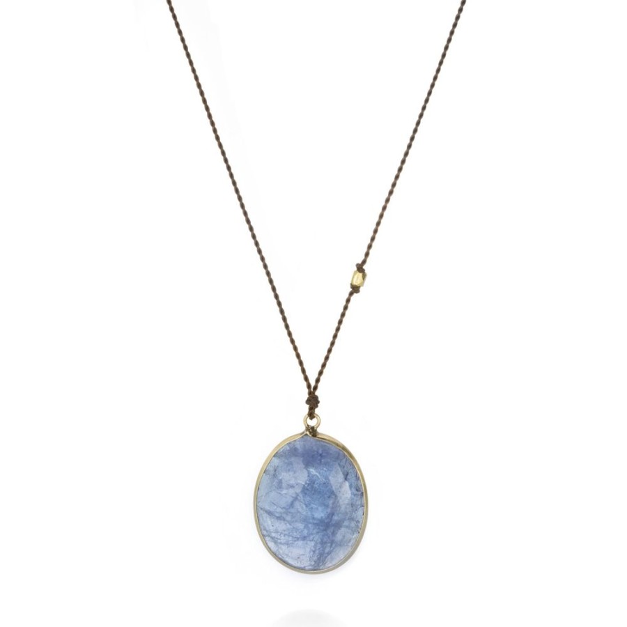 Necklaces Margaret Solow | Oval Faceted Tanzanite Necklace