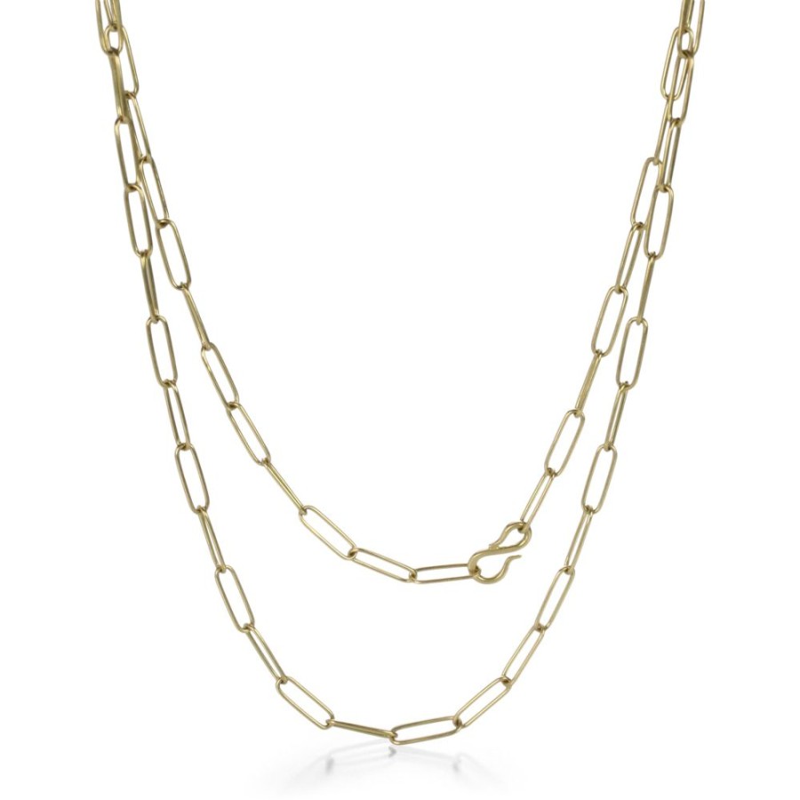 Necklaces Maria Beaulieu | 18K Lightweight Gold Chain- 16"