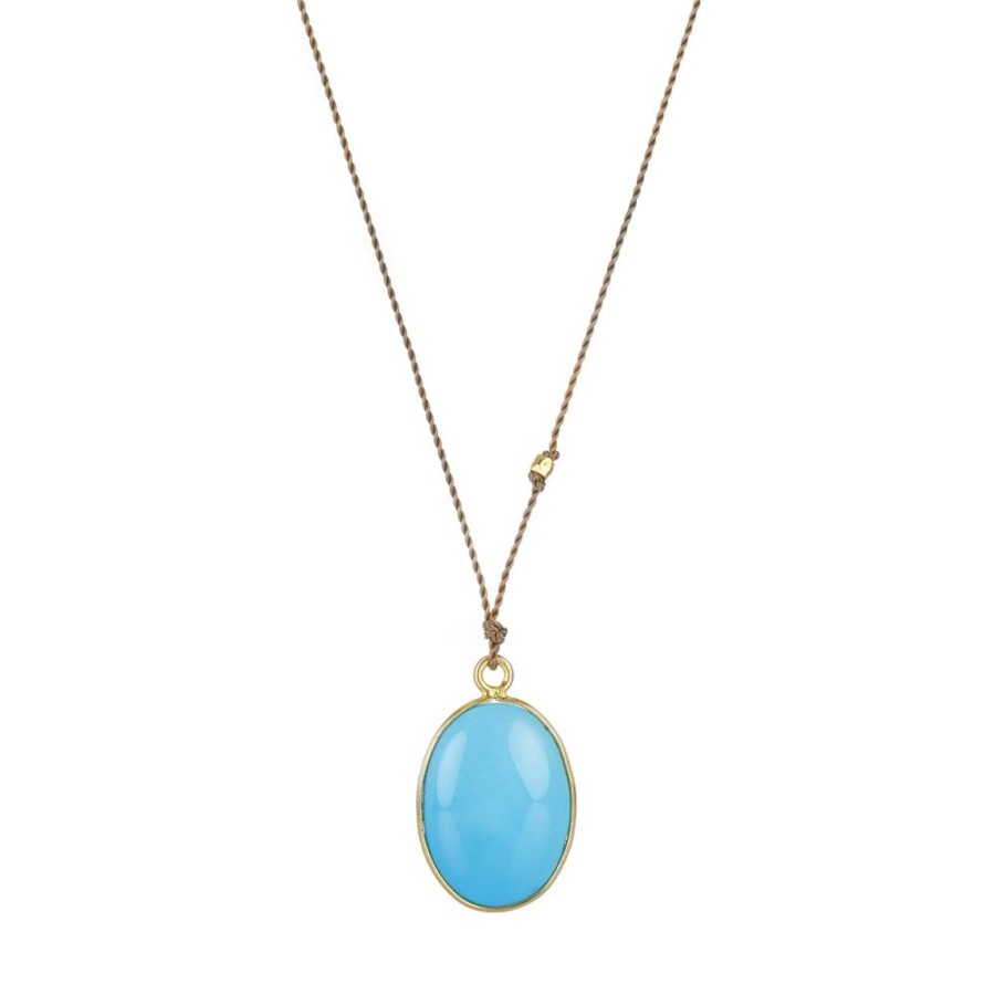 Necklaces Margaret Solow | Sleeping Beauty Turquoise Pendant Necklace