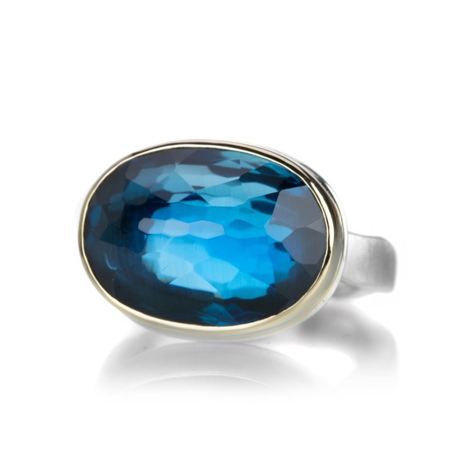 Rings Jamie Joseph | Inverted London Blue Topaz Ring