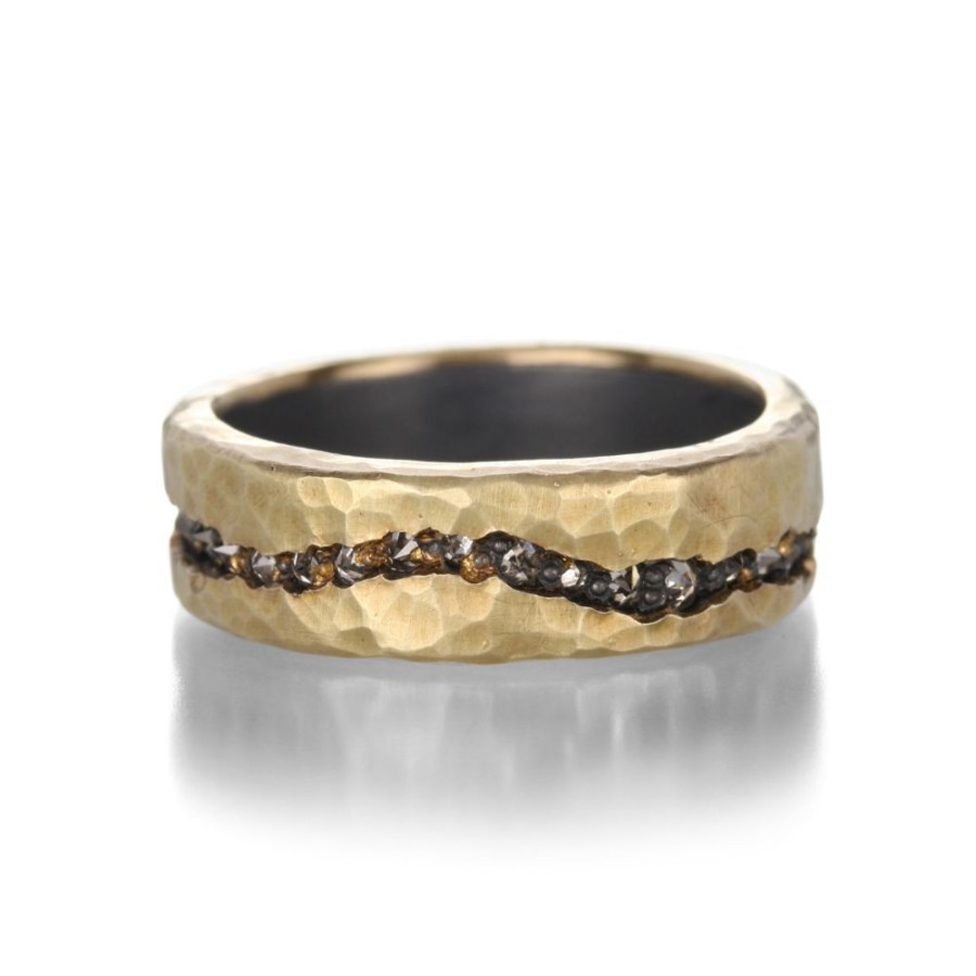 Rings Todd Pownell | Gold Fissure Diamond Band