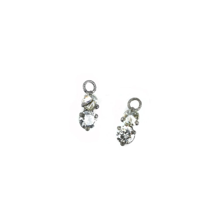 Earrings Todd Pownell | Double Diamond Drop Charms (Drops Only)