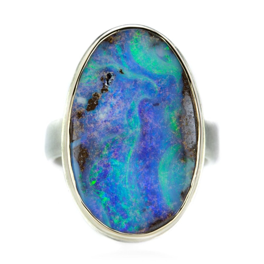 Rings Jamie Joseph | Smooth Oval Boulder Opal Ring