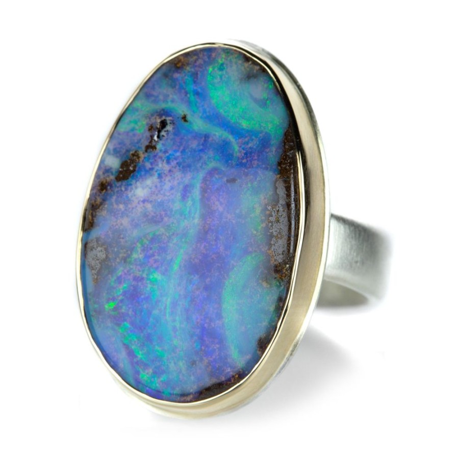 Rings Jamie Joseph | Smooth Oval Boulder Opal Ring