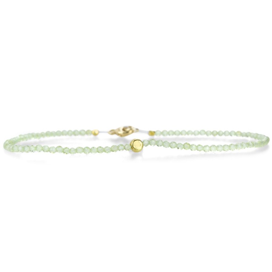 Bracelets Margaret Solow | Peridot And 18K Yellow Gold Bead Bracelet