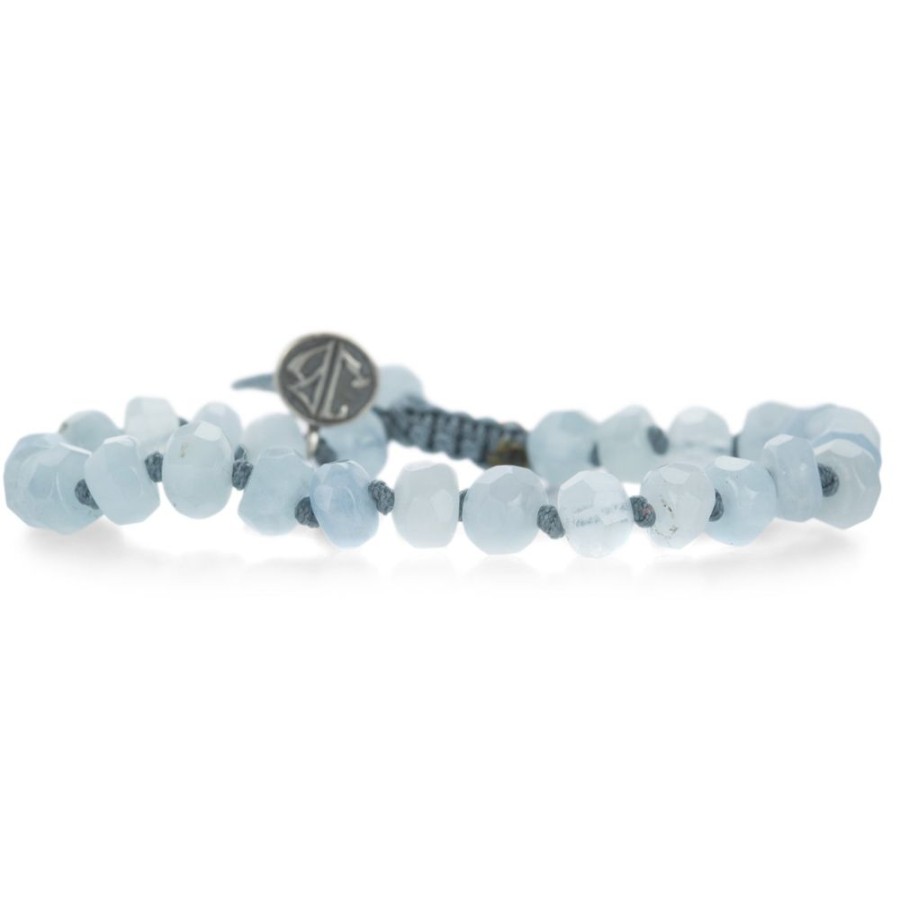 Bracelets Joseph Brooks | 8Mm Rough Cut Aquamarine Bracelet