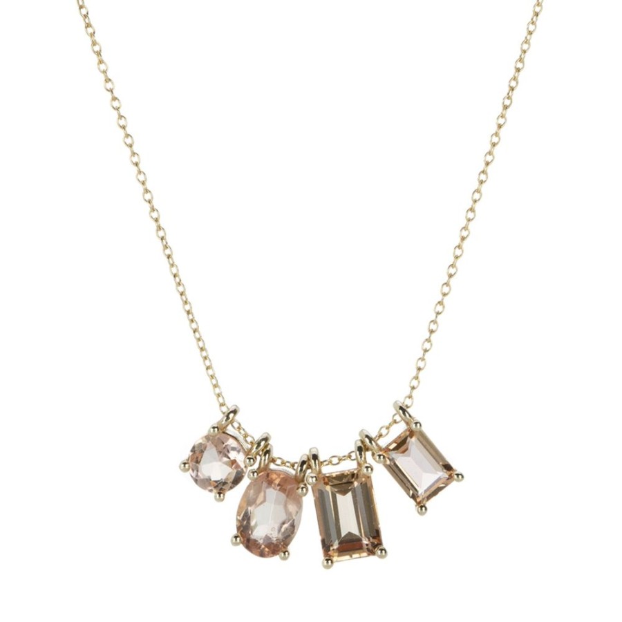 Necklaces Nicole Landaw | Mixed Pale Pink Story Necklace