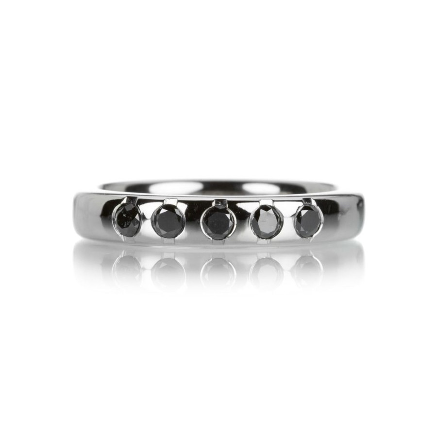 Rings Edward Burrowes | Five Black Diamond Band