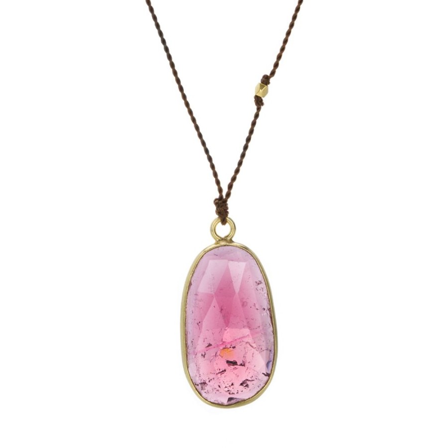 Necklaces Margaret Solow | Pink Tourmaline Pendant Necklace