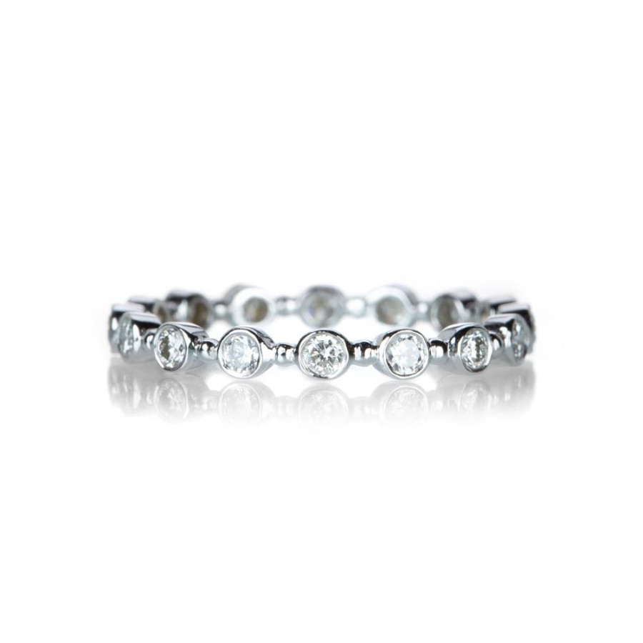 Rings Sethi Couture | White Diamond Petite Bubble Band