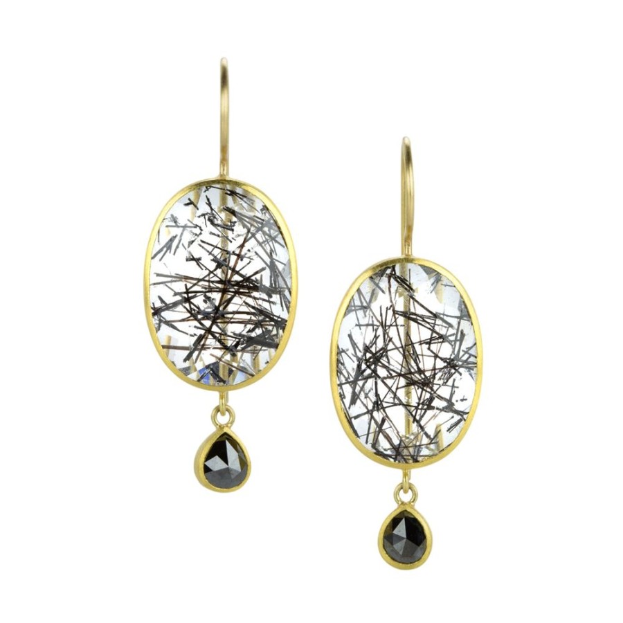 Earrings Mallary Marks | Quartz And Diamond Bon Bon Earrings