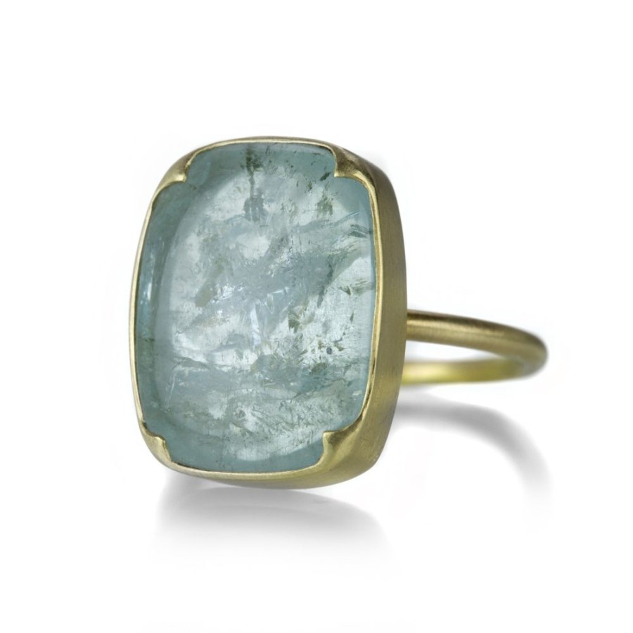 Rings Gabriella Kiss | Cushion Shaped Blue Aquamarine Ring