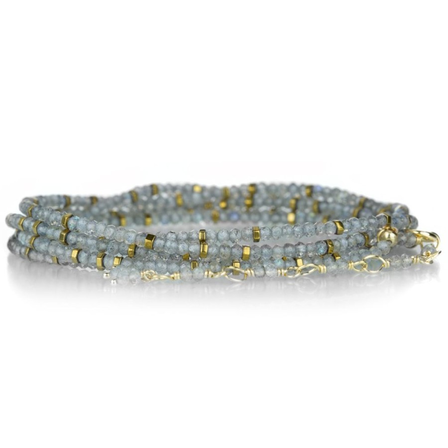 Bracelets Anne Sportun | 18K Yellow Gold Labradorite Confetti Wrap Bracelet