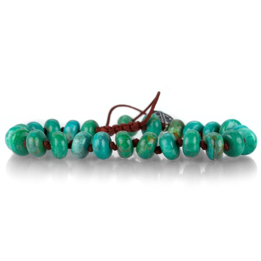 Bracelets Joseph Brooks | 8Mm Smooth Arizona Turquoise Bracelet