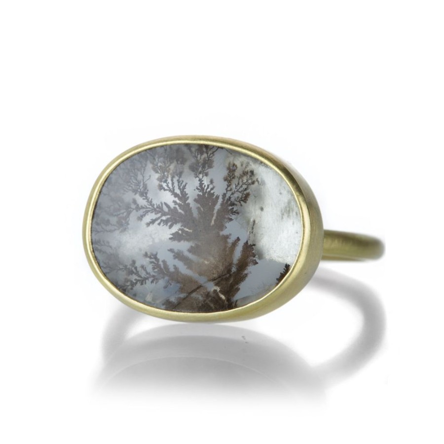 Rings Gabriella Kiss | Horizontal Dendritic Quartz Ring