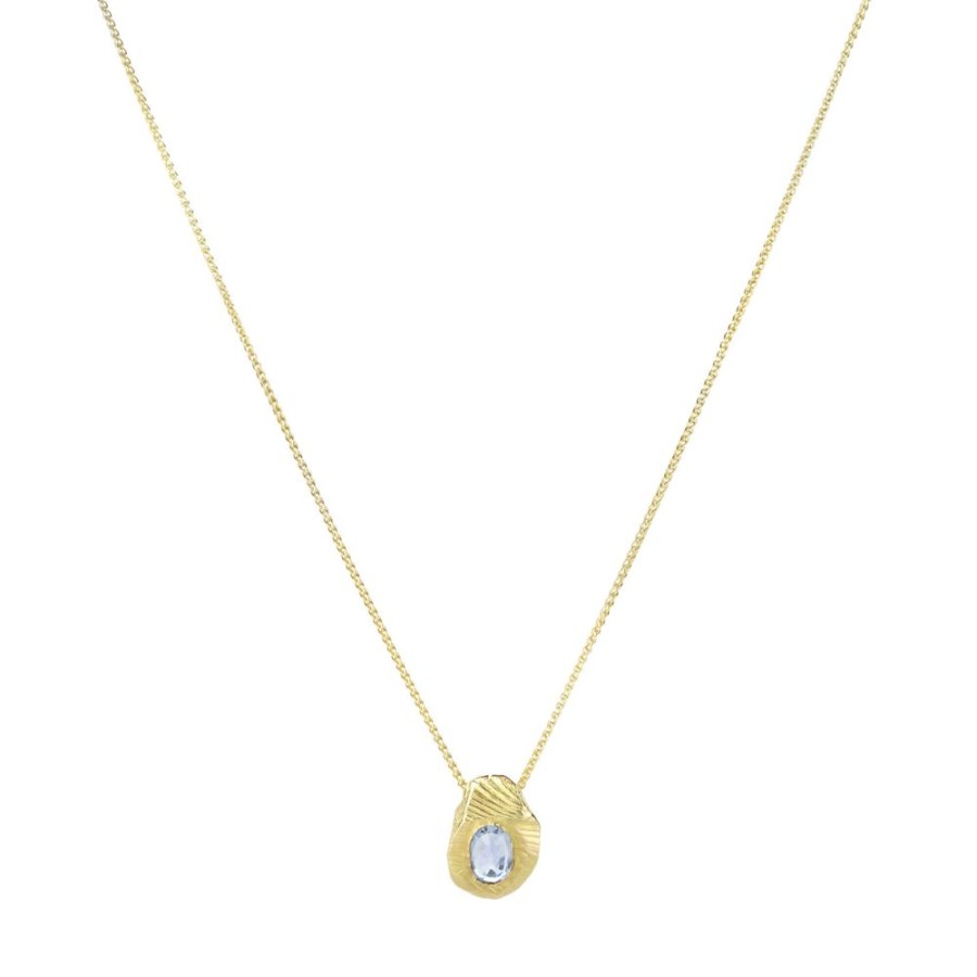 Necklaces Page Sargisson | Light Blue Sapphire Pendant Necklace