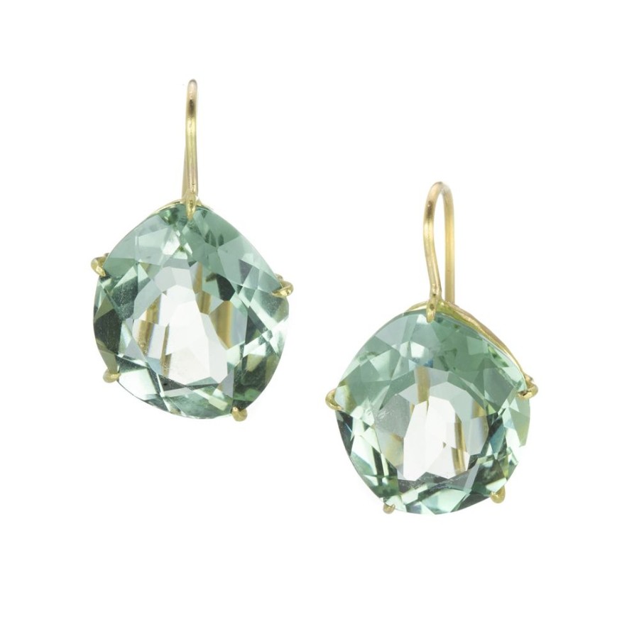 Earrings Rosanne Pugliese | Green Amethyst Petal Earrings