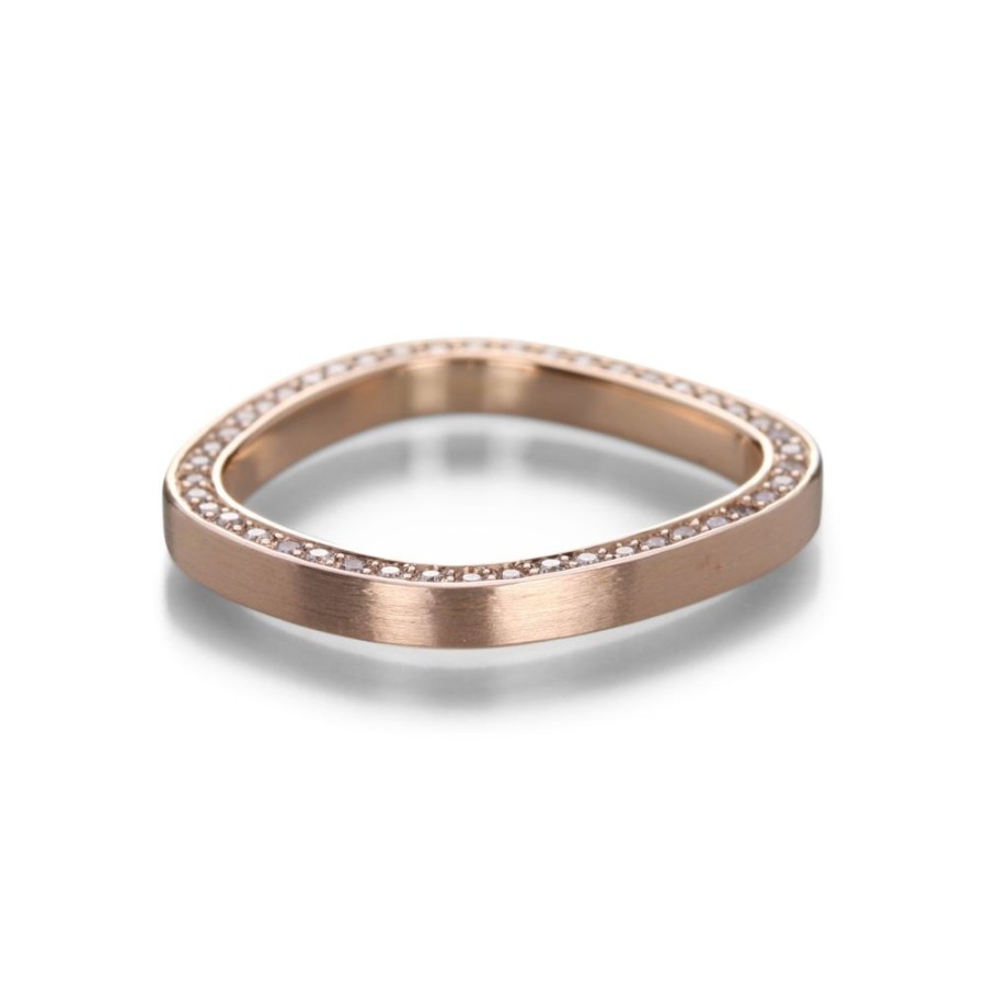 Rings Edward Burrowes | Rose Gold Pave Set Band