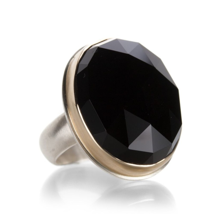 Rings Jamie Joseph | Oval Rose Cut Black Onyx Ring