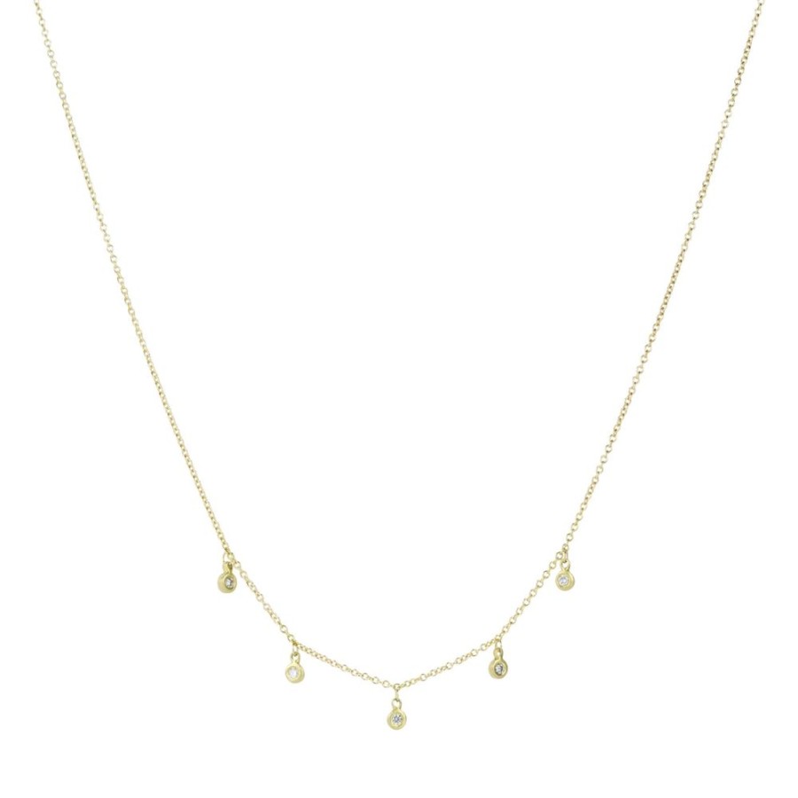 Necklaces Marian Maurer | Kima Necklace With Diamond Drops