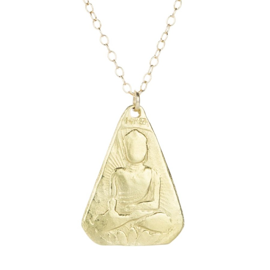 Necklaces Victoria Cunningham | Double Sided Buddha And Eye Necklace