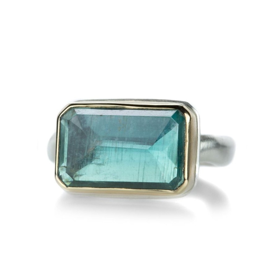 Rings Jamie Joseph | Rectangular Green Kyanite Ring