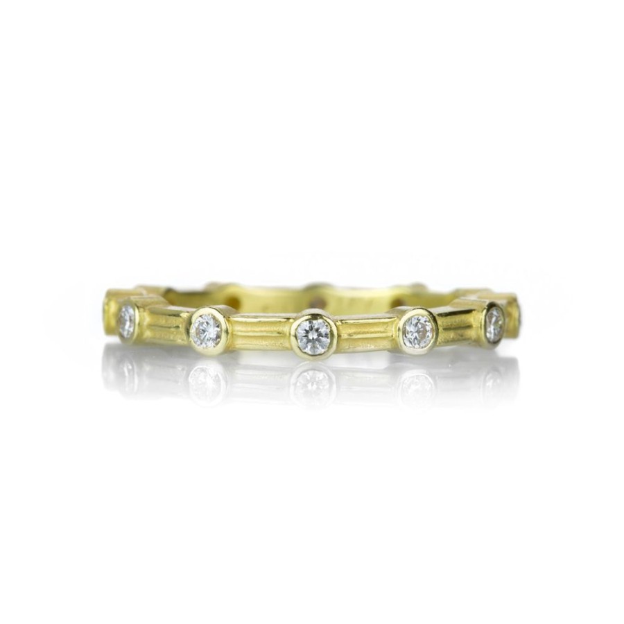 Rings Barbara Heinrich | Fluted Band With 12 Diamonds