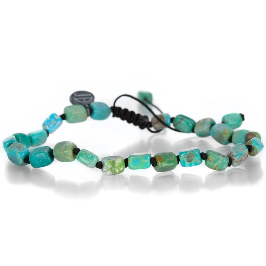 Bracelets Joseph Brooks | 5Mm Smooth Rectangular Arizona Turquoise Bracelet