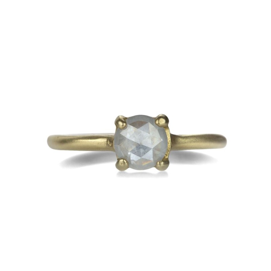 Rings Victoria Cunningham | 14K Round Rustic Diamond Ring