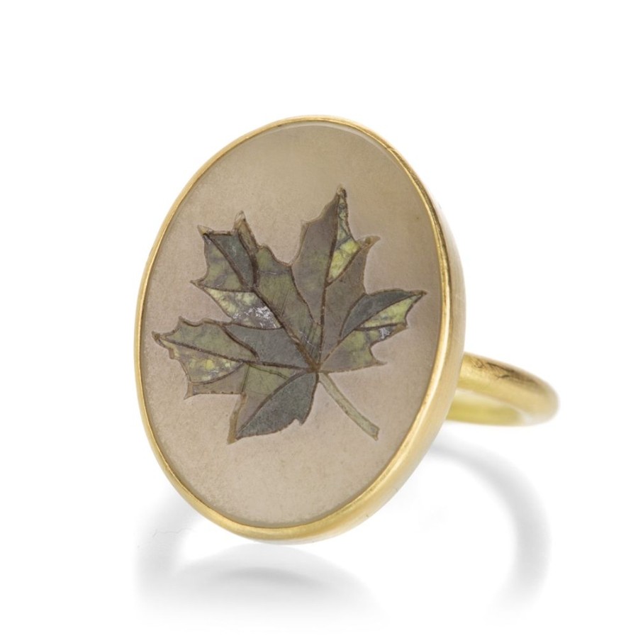 Rings Gabriella Kiss | Leaf Micromosaic Ring