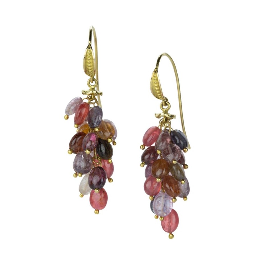 Earrings Barbara Heinrich | Smooth Multicolored Spinel Earrings