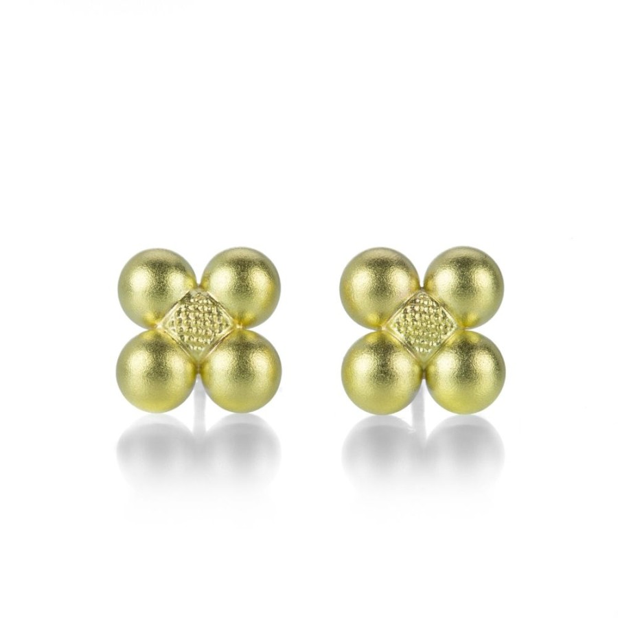 Earrings Paul Morelli | Sequence Gold Bead Stud Earrings