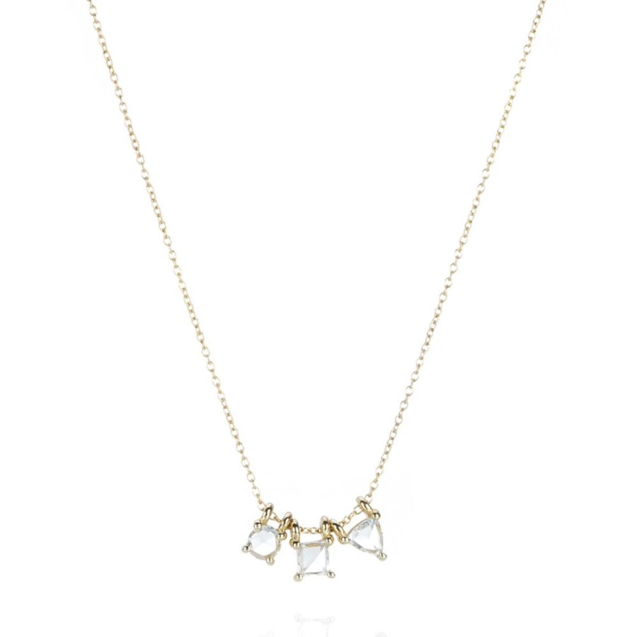 Necklaces Nicole Landaw | Rose Cut Diamond Story Necklace