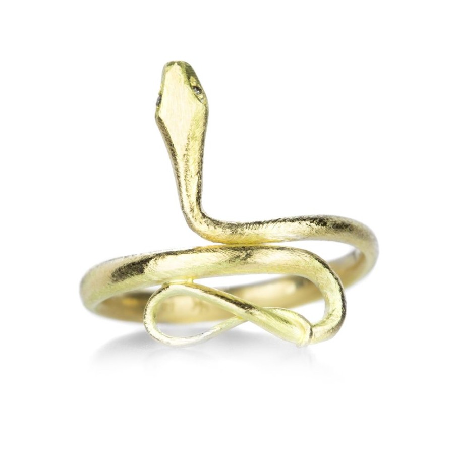 Rings Gabriella Kiss | Small 18K Yellow Gold Snake Ring