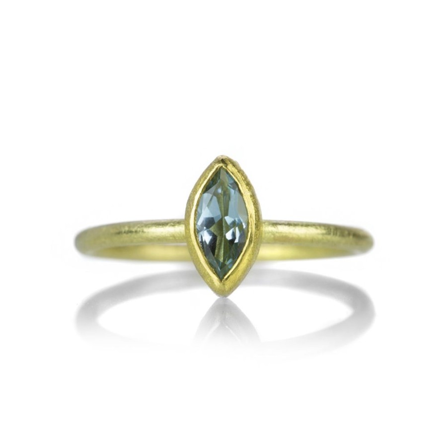 Rings Petra Class | Marquise Faceted Aquamarine Ring