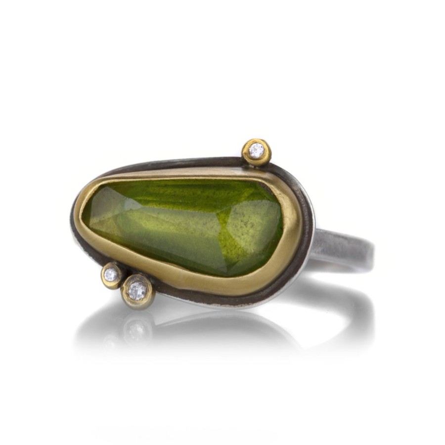 Rings Ananda Khalsa | Rose Cut Vesuvianite Ring