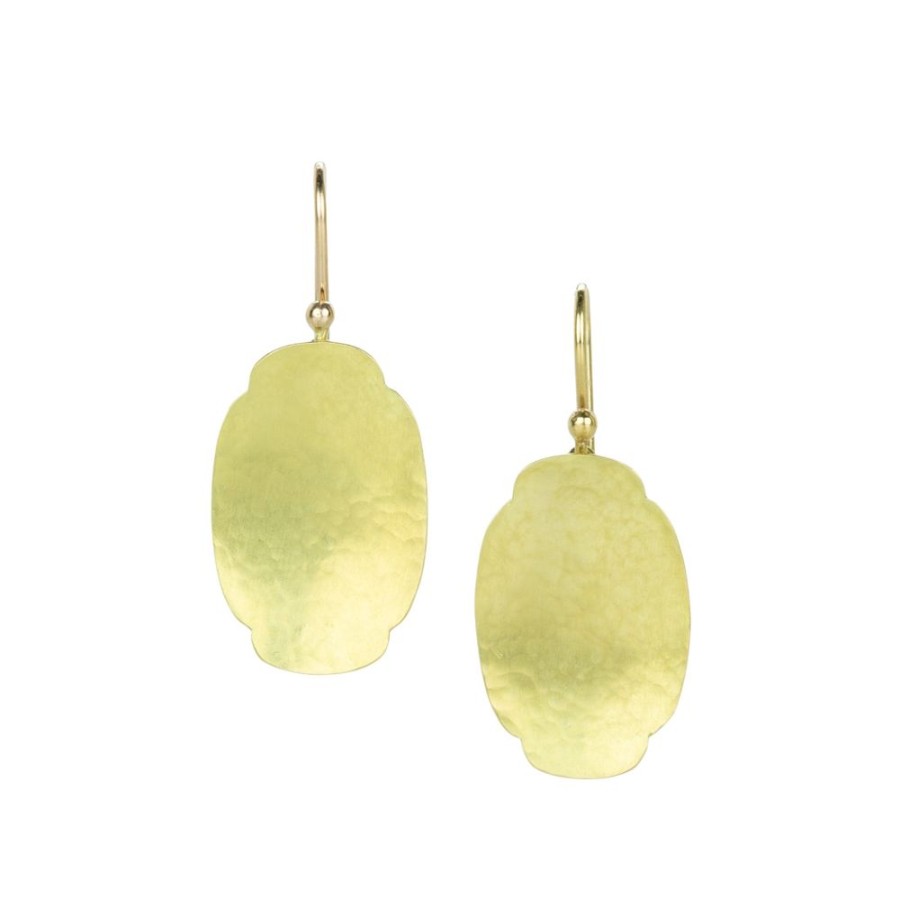 Earrings Gabriella Kiss | 18K Medium Hammered Scallop Earrings